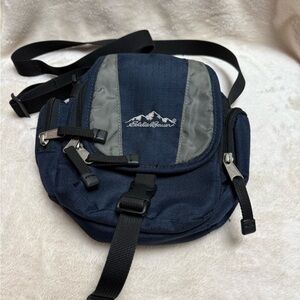 Eddie Bauer Navy and Gray Travel Bag